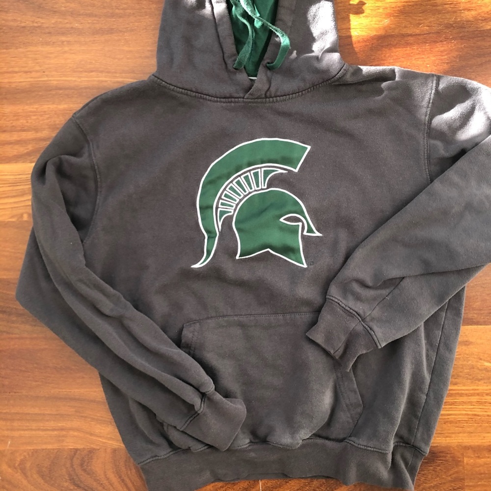 gray michigan state sweatshirt size medium